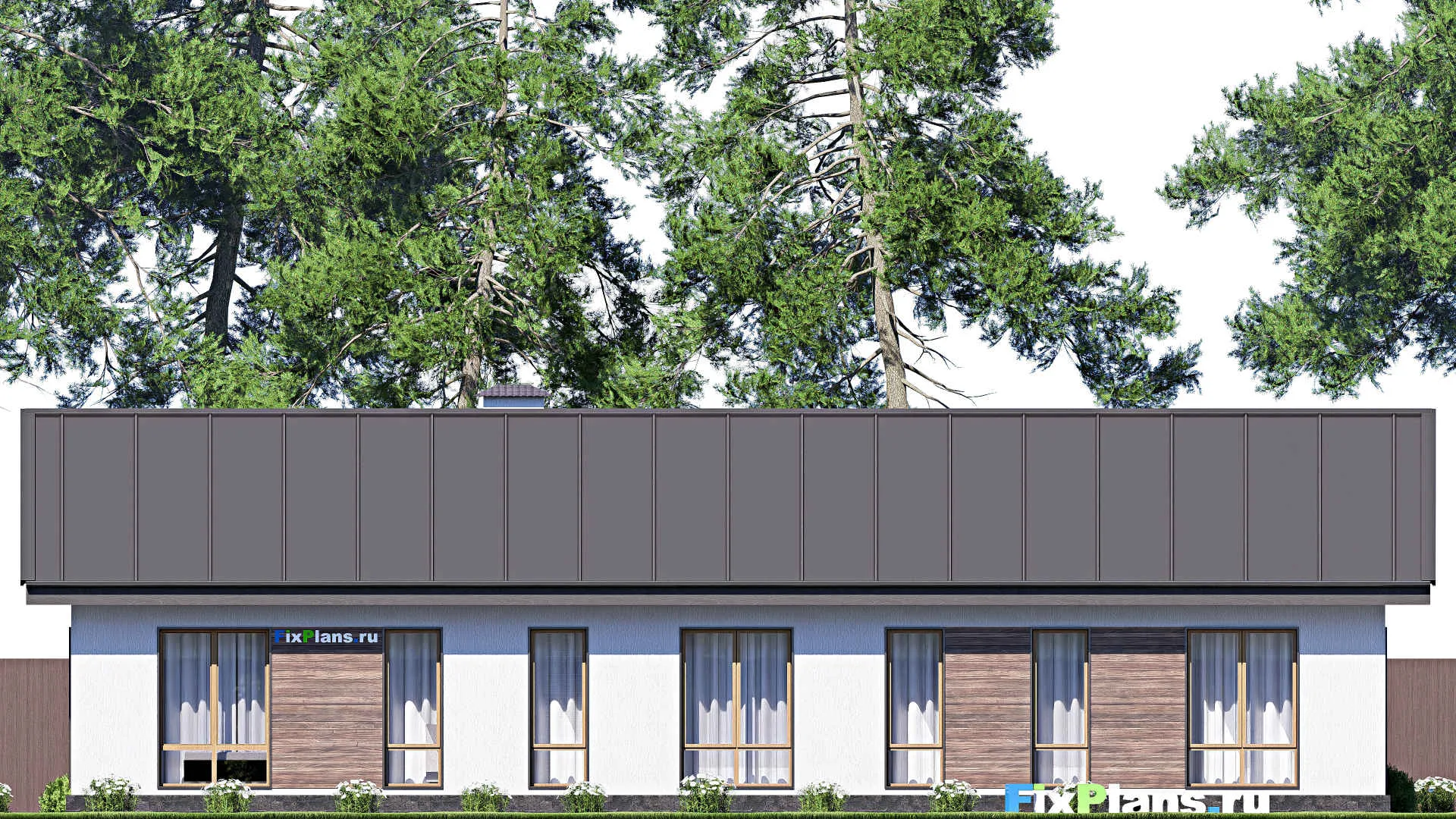 F-18485 - Проект одноэтажного дома 10 на 20, площадью 150 м² с 3 спальнями