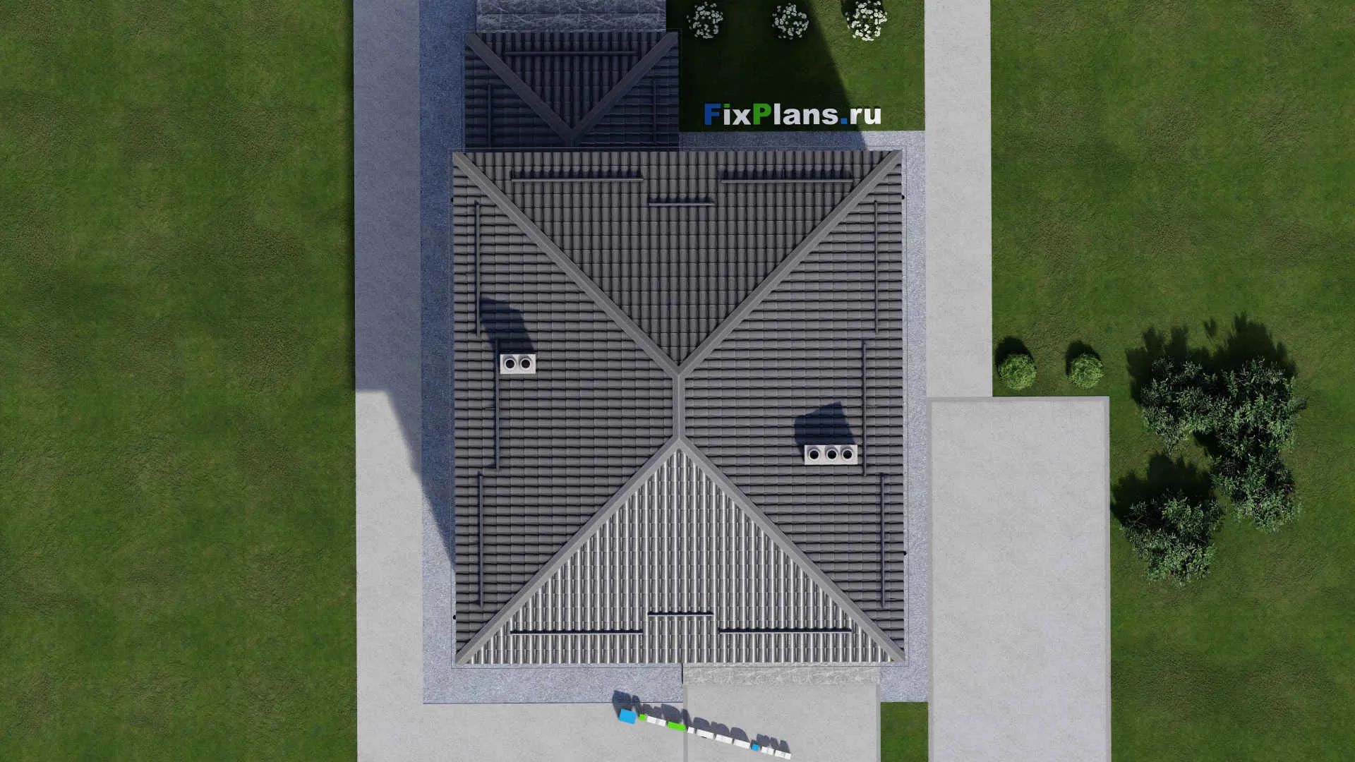 F-2546 - Проект двухэтажного дома 10 на 11, площадью 160 м² с террасой, балконом и 3 спальнями