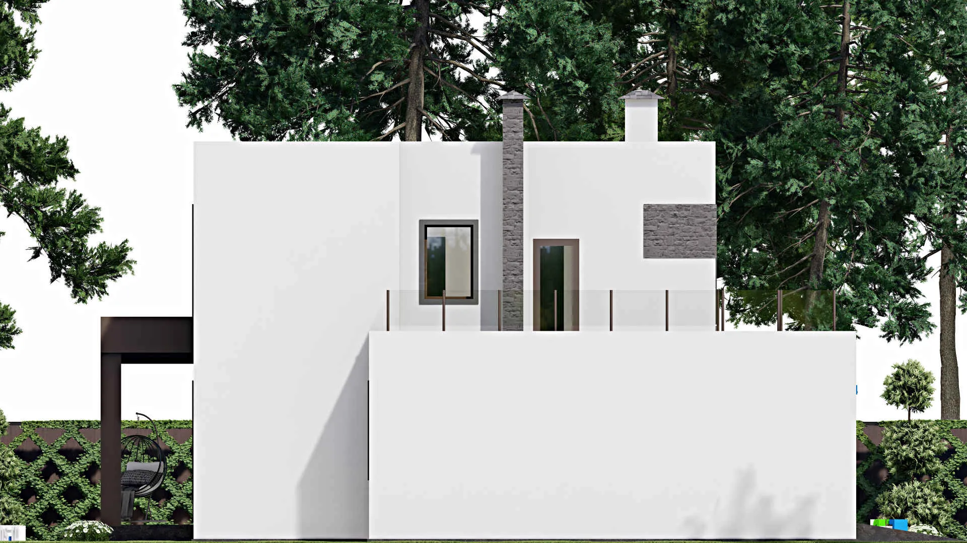 F-10304 - Проект двухэтажного дома 13 на 15, площадью 220 м² с 3 спальнями