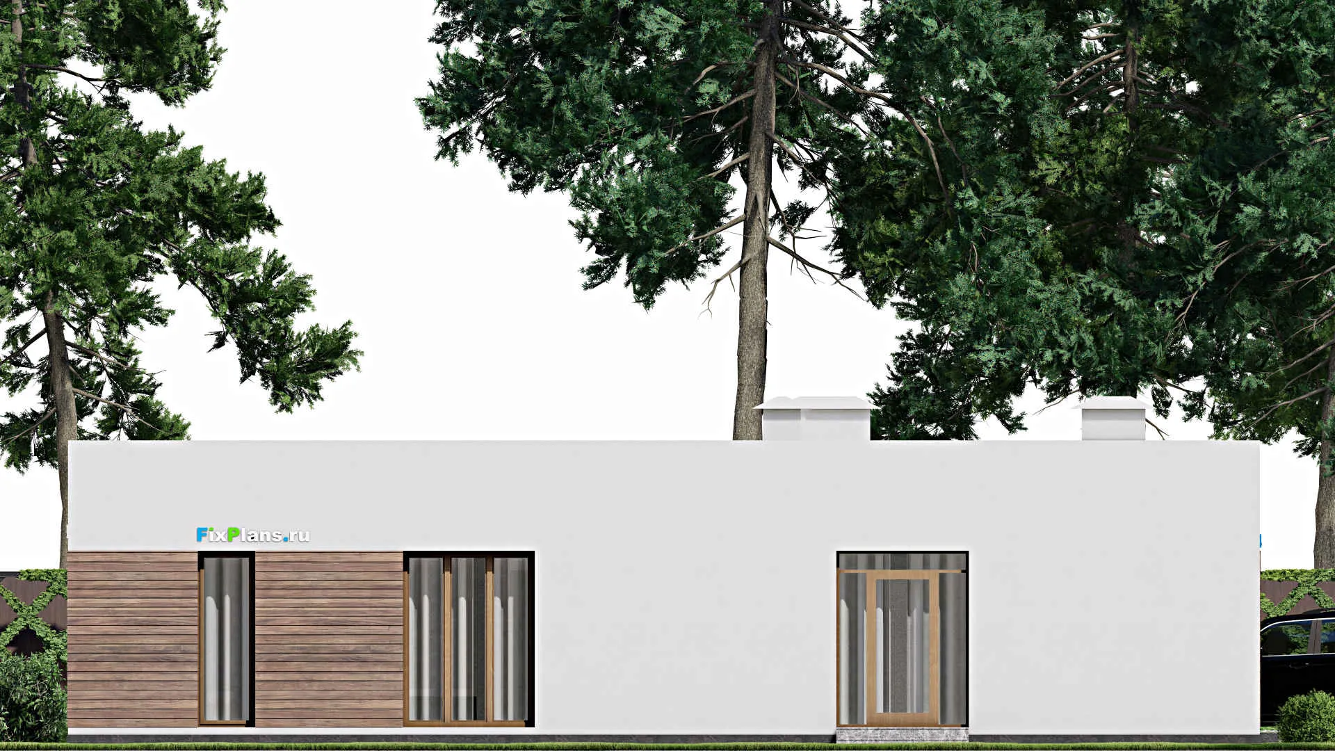 F-5750 - Проект одноэтажного дома 10 на 17, площадью 130 м² с 3 спальнями