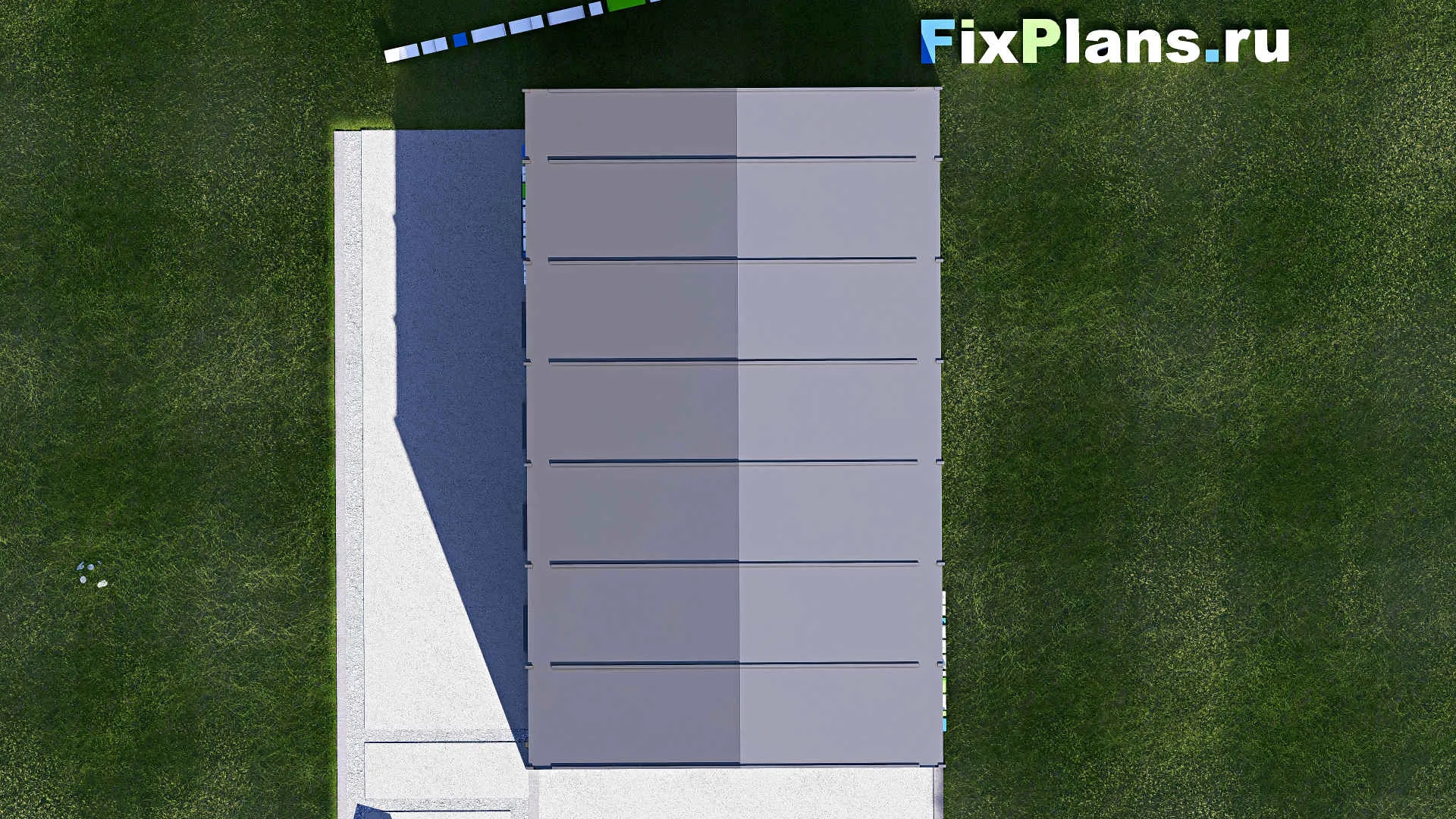 F-21158 - Проект гаража 5 на 8, площадью 40 м² на 1 машиноместо