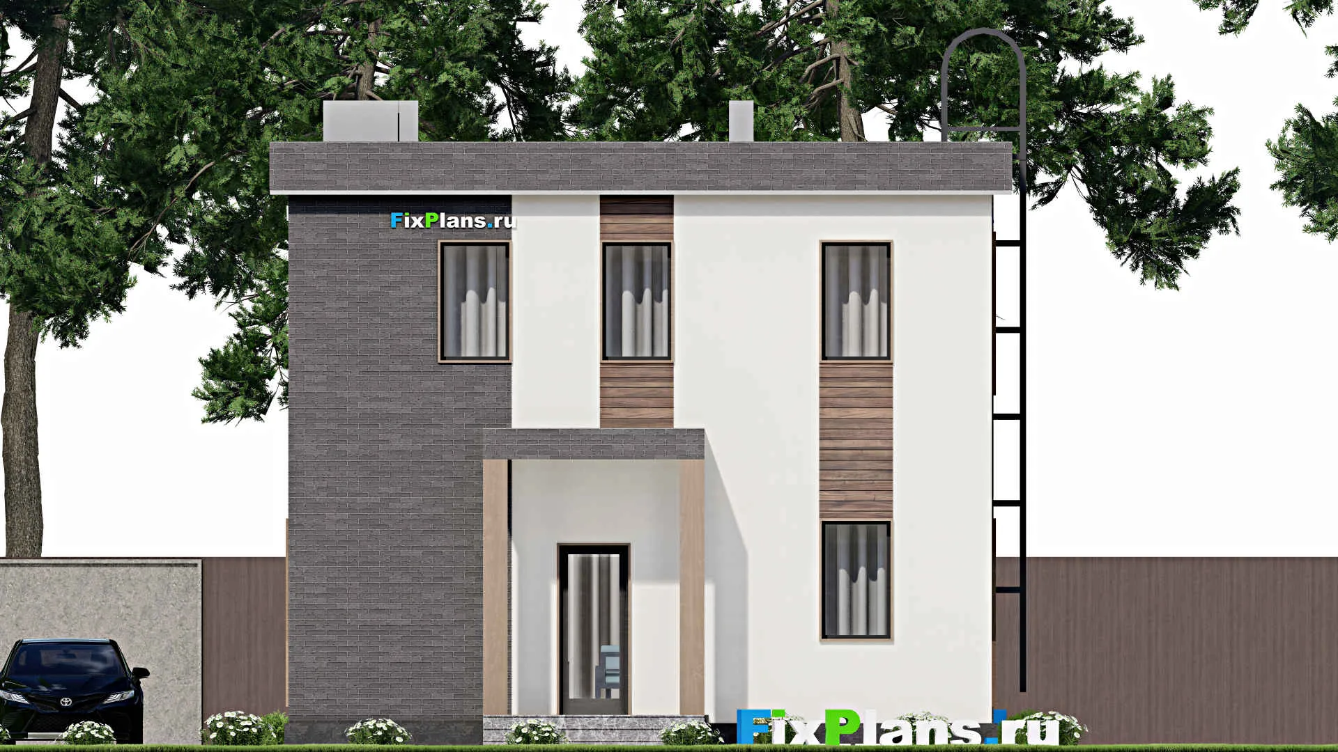 F-5615 - Проект двухэтажного дома 9 на 11, площадью 160 м² с 4 спальнями