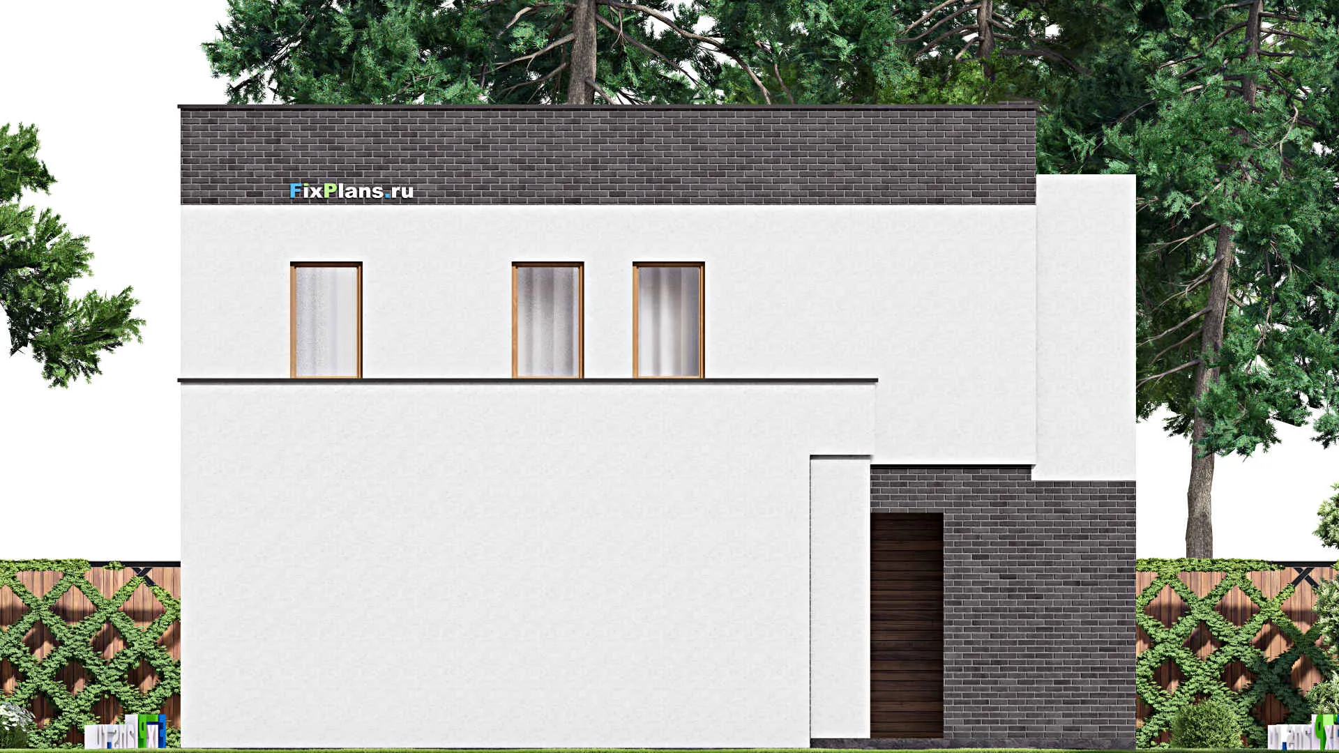 F-16280 - Проект двухэтажного дома 12 на 21, площадью 290 м² с 3 спальнями
